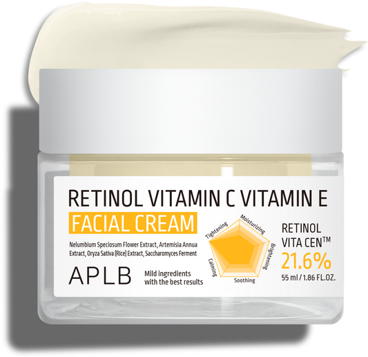 APLB Retinol Vitamin C Vitamin E Facial Cream - 55 ml