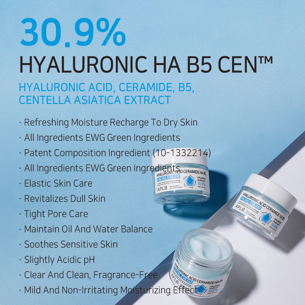 APLB Hyaluronic Acid Ceramide Ha B5 Facial Cream - 55 ml