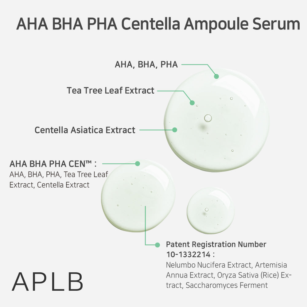APLB AHA BHA PHA Centella Ampoule Serum - 40 ml