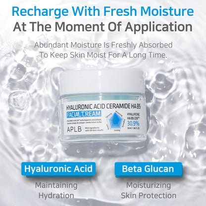 APLB Hyaluronic Acid Ceramide Ha B5 Facial Cream - 55 ml