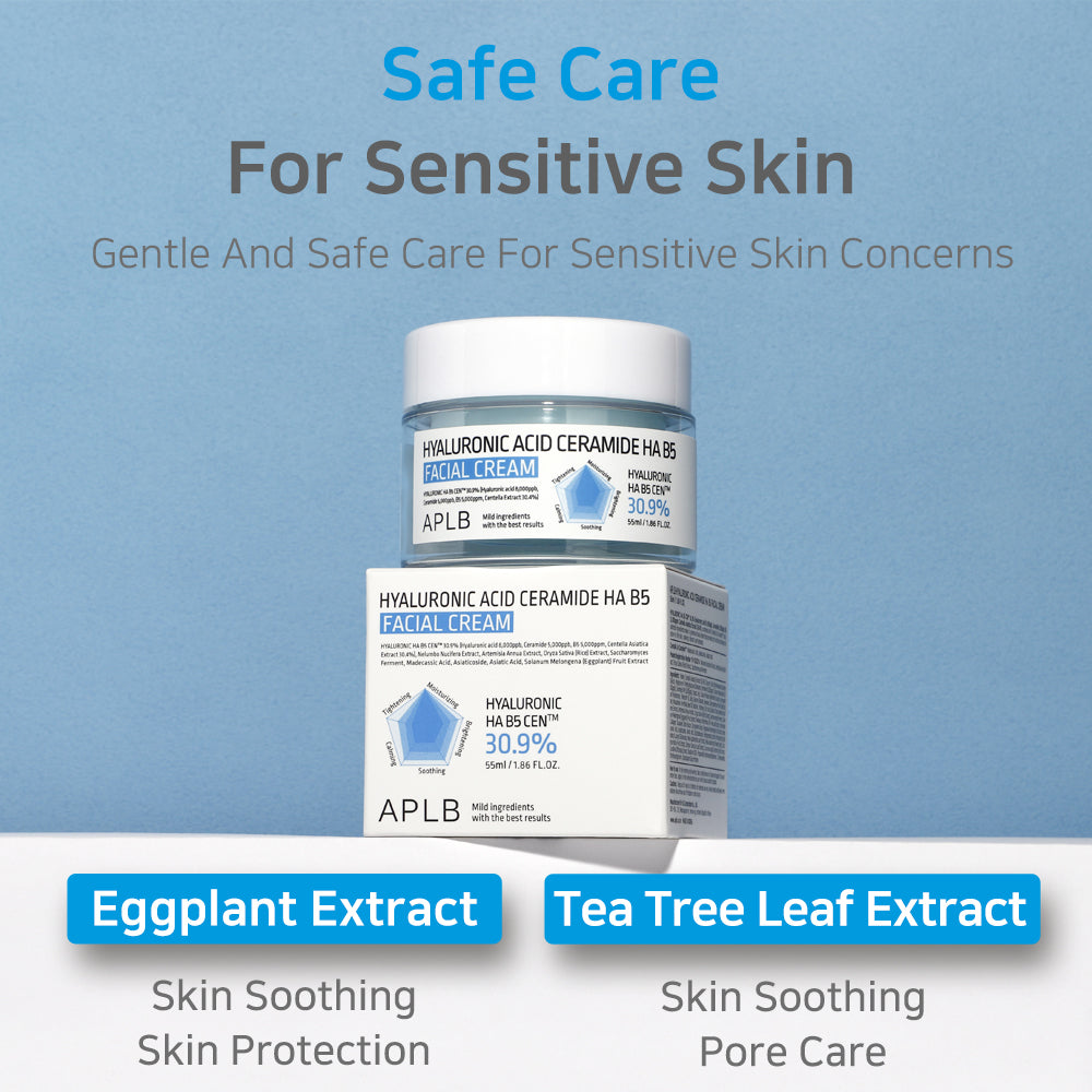 APLB Hyaluronic Acid Ceramide Ha B5 Facial Cream - 55 ml