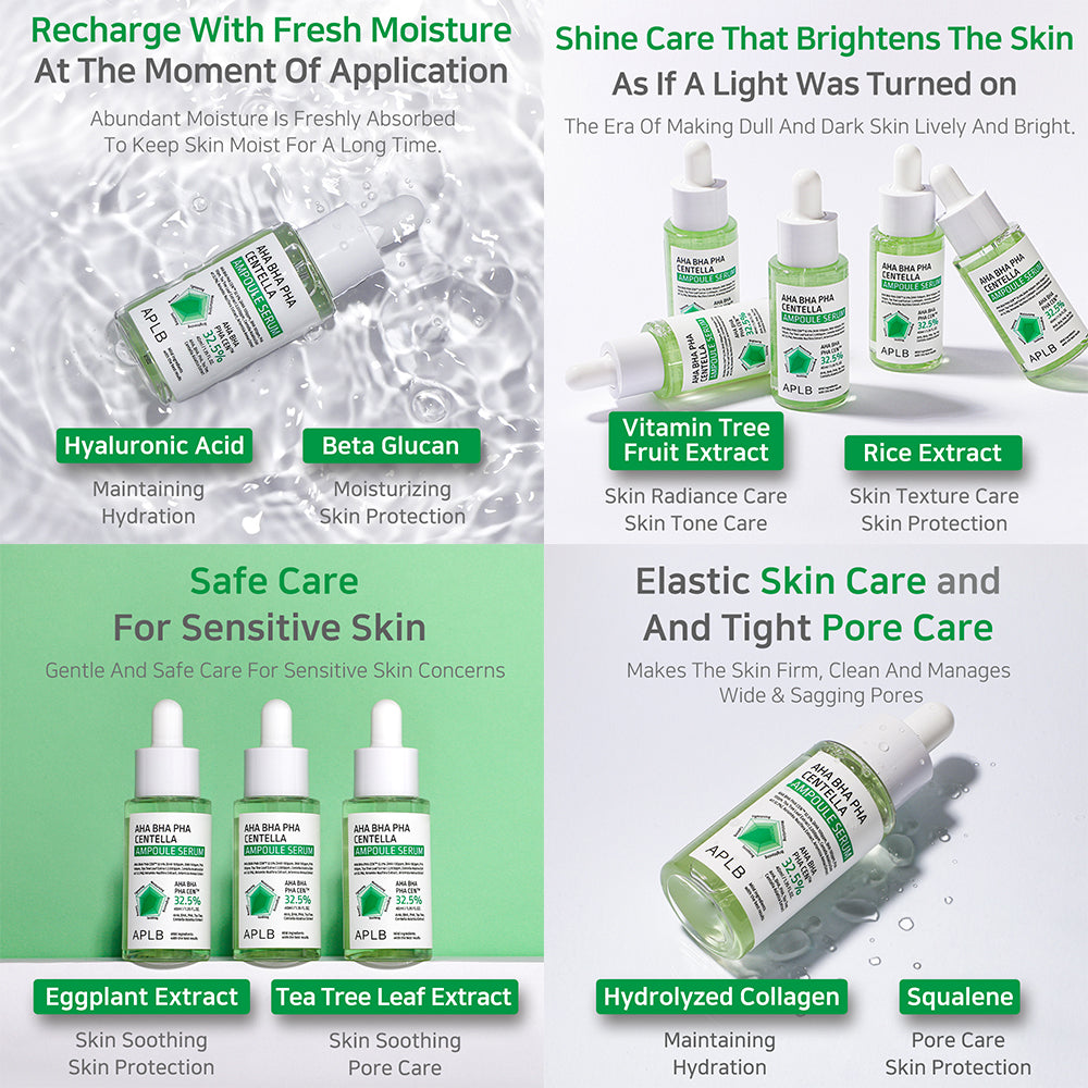 APLB AHA BHA PHA Centella Ampoule Serum - 40 ml